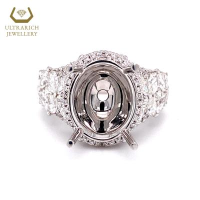 China Wholesale FASHIONABLE Diamond Ring Mounting Manufacturer 18K 14K 9K Rose Gold yellow white for sale