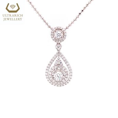 China FASHIONABLE Diamond Wholesale Manufacturer 18K Real Gold Ladies Pendant Holder for sale