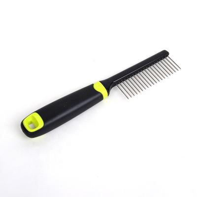 China Hot Selling Viable Stainless Steel Pet Lice Comb Pet Hair Removal Brush Comb Pet Bathing Comb Brush for sale