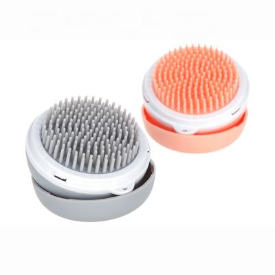 China Viable Wholesales Pet Hair Remover Brush Silicone Pet Sweep Easy Hair Remove Clean Grooming Brush For Bath for sale