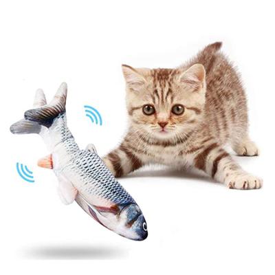 China Viable Funny Pets Chew Fish Supplies Cat Electric Fish Catnip Toys Stuffed Simulation Cat Interactive Cat Toy Realistic for sale