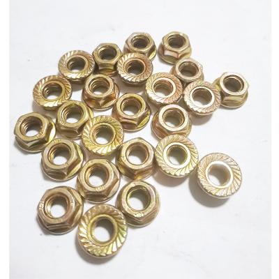 China Heavy Industry Made in China High Strength Anti-Slip Color Galvanized Flange Hex Nuts for sale