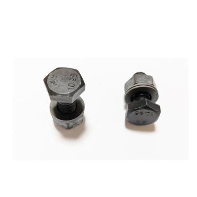 China Heavy Industry Professional Factory High Strength Blackened Hexagonal Steel Structural Bolts for sale