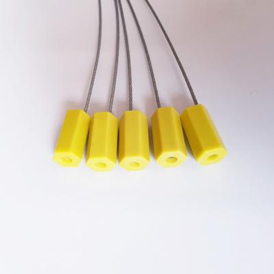 China ABS+metal 300mm Shipping companies use high security pull tight plastic colored cable seals with stainless wires for sale