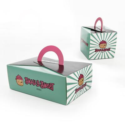 China Recyclable Custom Takeaway Cake Boxes Bakery Box Packaging for sale