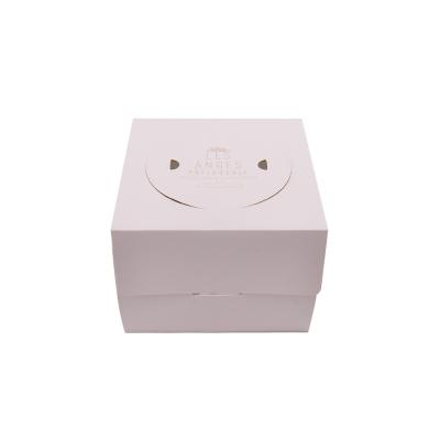 China Custom Factory Baking Eco - Friendly Printing Pink Donuts Handmade Take Away Paper Box for sale