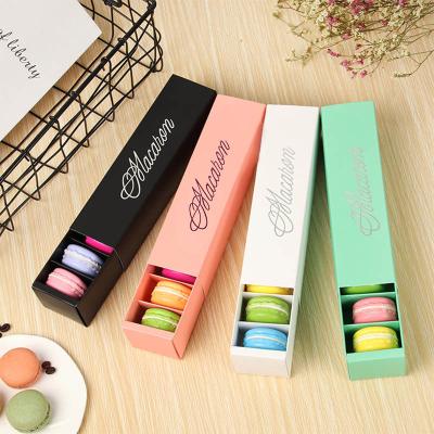 China Biodegradable Macaron Packing Box Beautifully Packaged Wedding Party Cake Storage Cookie Paper Box Cake Decorating Baking Accessories for sale