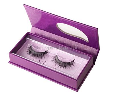 China Recyclable Wholesale Custom Printed Clean Style Plastic Lashes Tray False Eyelash Packaging Box for sale