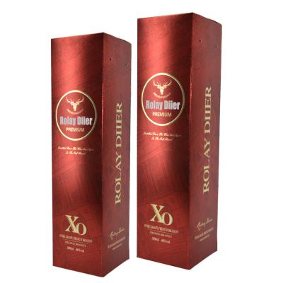 China Gift Box Custom Design Printing Luxury Wine Bottle Box Bottle Paper Box Packaging for sale