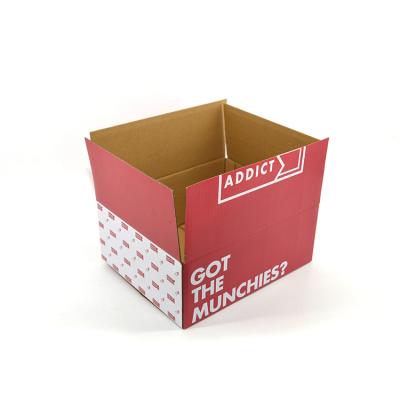 China Recycled Materials Custom Printed 3 Layers Corrugated Cardboard Transportation Cardboard Shipping Box Packaging for sale