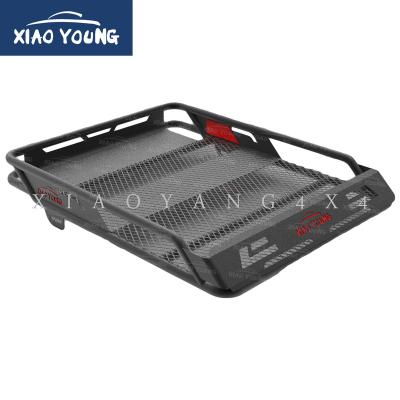 China High Load Capacity OEM Cargo Luggage Carrier Roof Rack Basket With LED Lights Customized Size for sale