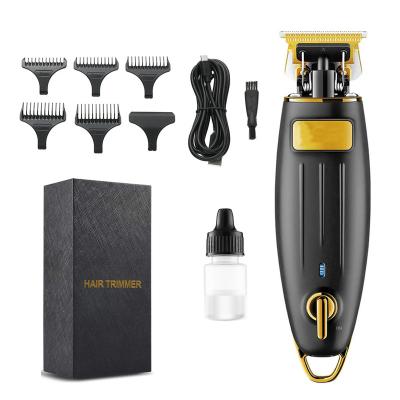 China Outdoor Professional Cordless Hair Trimmer T-Blade Trimmer Rechargeable Hair Clippers For Men Baldhead Gap Beard Zero Shaving for sale