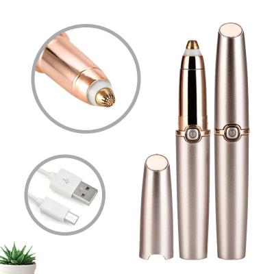 China Best Portable Mini Painless Brows Hair Remover Eyebrow Trimmer Remove Hair Immediately For Women Girls Big Painless Hair Removal for sale