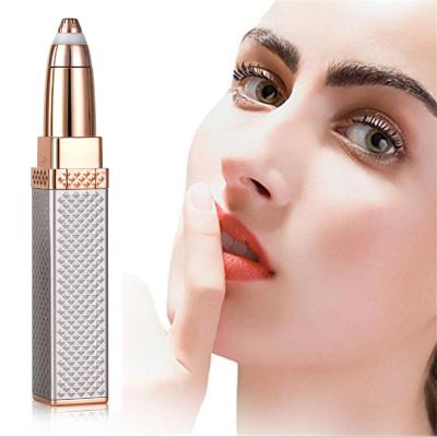 China Portable Button Design USB CE FCC MSDS Rechargeable Electric Eyebrow Trimmer Razor Epilator Lady Shaver Mini Painless New Product High Quality Quality for sale