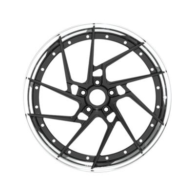 China Aero-Forged Aluminum Alloy 6061-T6 New Design 22 Inch 24 Inch Polished Purple Car Wheels Customized Aluminum Alloy Wheel 2 Piece Forged Wheel for sale