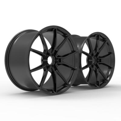 China Custom size design aviation aluminum alloy 6061-T6 PENGQI wheel monoblock multi spoke wheel via jwl forged wheels for sale