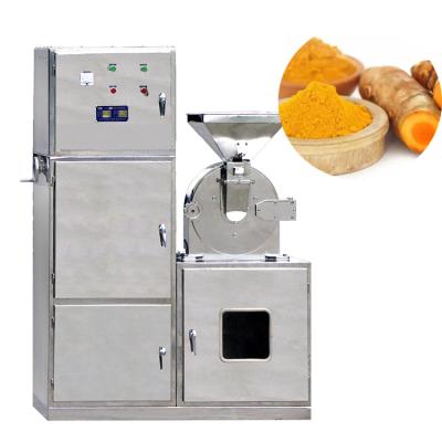 China CE Small Easy Commercial Electric Dry Turmeric Dust-collection Easy Operation Powder Grinding Machine Stainless Steel Turmeric Powder Fine Grinder for sale