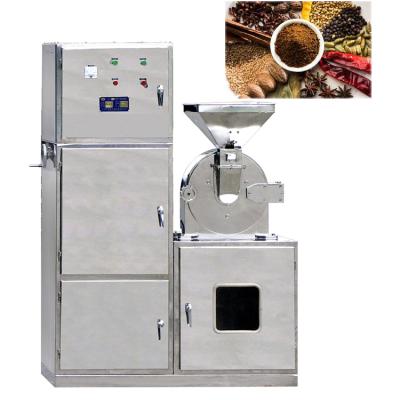 China 30kg/h Small Stainless Steel Dust-collection Easy Industrial Electric Automatic Fine Masala Powder CE High Efficiency Operation Universal Hammer Grinder Mill for sale