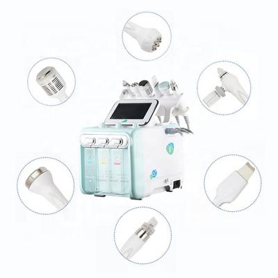 China Exfoliators Best Price 6 in 1 Hydrodermabrasion H2O2 Hydrodermabrasion Facial Diamond Hydraulic Microdermabrasion Aqua Peel Machine for sale