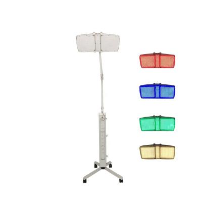 China Skin Tightening Vertical 4 Colors Red Blue Green Yellow Light Bio Led Therapy Machine Light Pdt Led Therapy Light Pdt Led Machine for sale