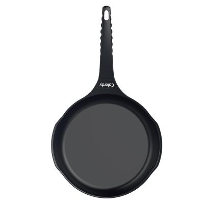 China 20/22/24/26/28cm Aluminum Non-Stick Coating Frying Die Cast Viable Pan Without Lid Phenolic Handle with Soft Touch Frying Pan Hole Induction for sale