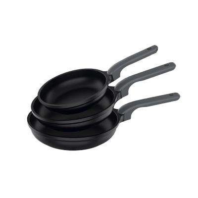 China 20/22/24/26/28cm Aluminum Nonstick Coating Frying Die Cast Viable Pan Without Lid Phenolic Handle With Soft Touch Frying Pan Full Induction for sale