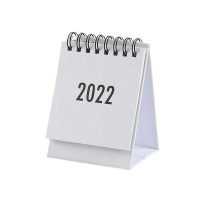 China Table Calendar 2022 Year Office Classic School Solid Color Portable Desk Calendar Planner for sale