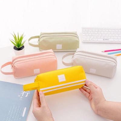 China Schools & Creative Marble Handle Stationery Double Offices Student Pencil Case Pencil Case Pencil Case for sale