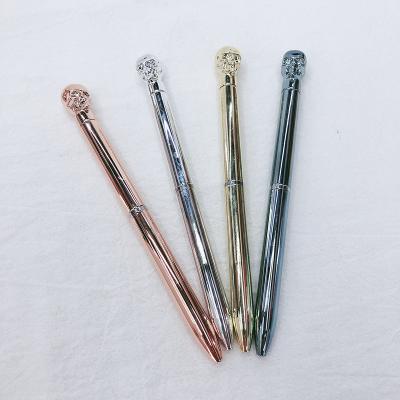 China office & Luxury Pen Skull Shape Metal Tip Pen For Gift Creative Promotional Custom School Logo for sale