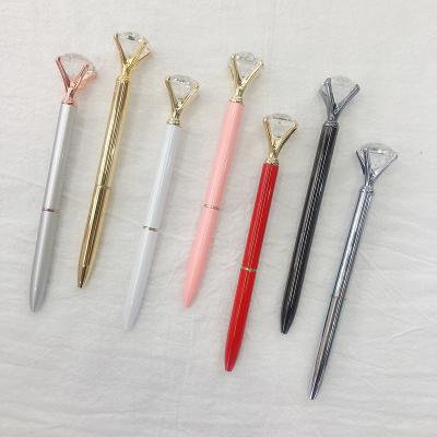 China office & School Pen Stock Promotional Pen Personalized Pen Diamond Crystal Metal Ballpoint Pen For Gift for sale