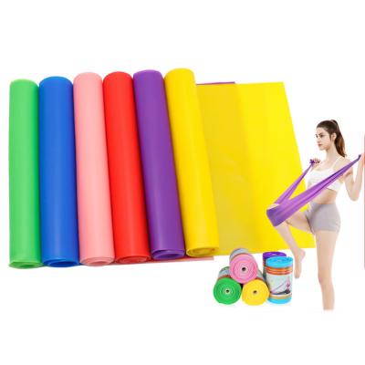 China L003 Rubber Gym Natural Rubber Elastic Fitness Exercise Band Yoga Pilates Stretch Resistance Band Training Fitness Band for sale