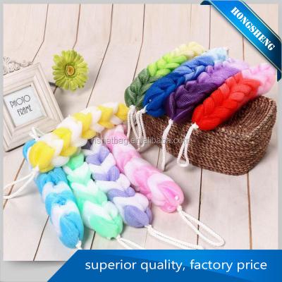 China soft & Health Body Bath Scrub Mesh Sponge Back Scrubber Made In China for sale