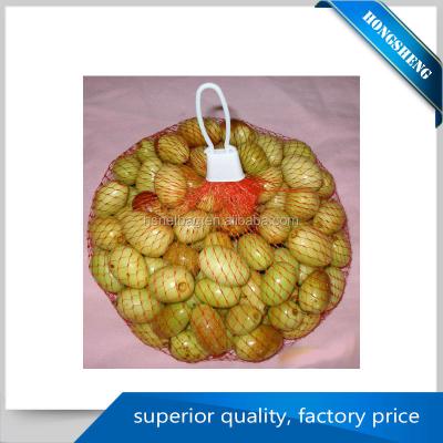 China Recyclable Agriculture Vegetable Mash Mesh Fruit Packaging Net Bag For Onion for sale