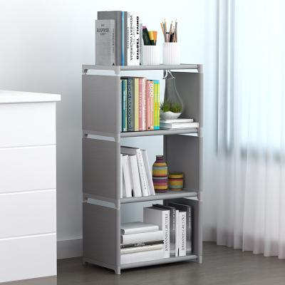 China DIY Styles Foldable Adjustable Modern Fabric Bookcase for sale