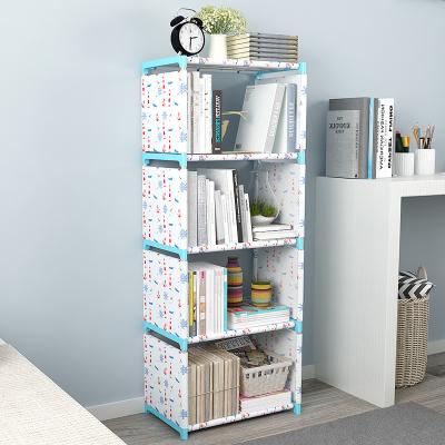 China Foldable Frame Floor Four-Layer Simple Multifunction Waterproof And Dustproof Easy To Install Detachable Children's Shelf for sale