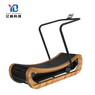 China Curve YG-T015 Curve Walking Running Machine Fitness Gym Equipment Wooden Commercial Exercise Machine for sale