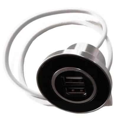 China Hot sales sofa mobile phone dual usb charger in sofa/table 2A for sale