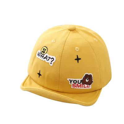 China 2021 Character New List Hemming Super Cute Baby Boys And Girls Hat 100% Cotton Kids Baseball Cap for sale