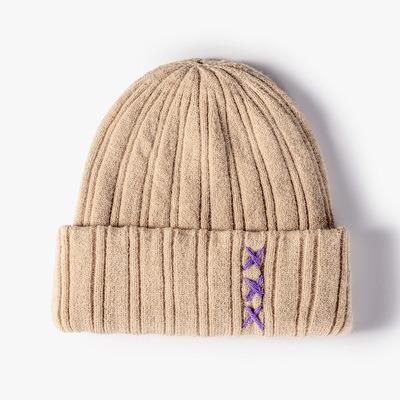 China Wholesale Good Quality 100% COMMON Chunky Skull Caps Custom Own Logo Knit Beanie Hat One Size Cotton Warmer for sale