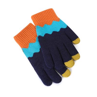 China 2022 Winter Magic Touch Screen Gloves Men Women Warm Stretch TWILL Knitted Wool Mittens Acrylic Gloves for sale