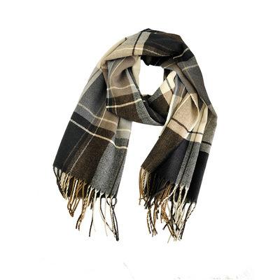 China Wholesale Wool Cashmere Shawls Tassel Plaid Scarf Long Autumn Winter Fashion Fashion Scarf For Women for sale