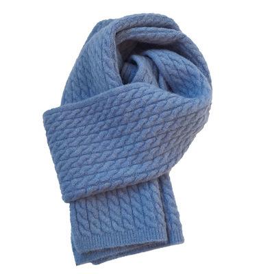 China Korean Square Scarf Large Version Knitted Cotton Wraps Women's Long Twisted Winter Thickened Warm Neck Scarf for sale