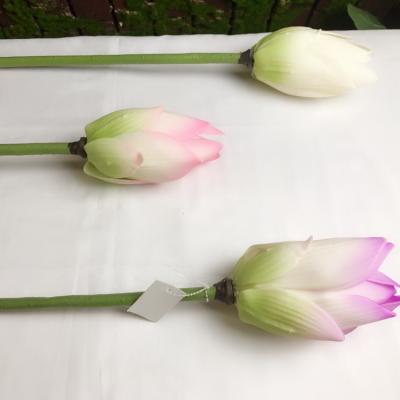 China Fashional Artificial Flowers Good Quality Fake Water Lily Flowers Latex Real Touch Silk Flower Lotus for sale