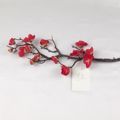 China Fashional Artificial Flowers Tree Branches Plum Blossom Cheap Artificial Silk Flower Fake Silk Flower for sale