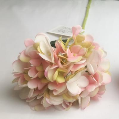 China Artificial Flower The Fashional Artificial Flowers Plant Hydrangea Flower Branch Wholesale Silk Wedding For Home Decor for sale