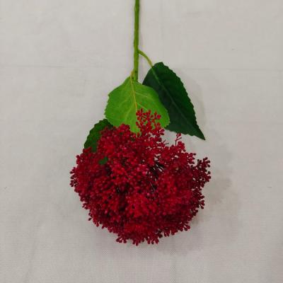 China Hot Selling Fashional Artificial Flowers Factory Wedding Art Decor Artificial Plastic Hydrangea Flower Home Decor for sale