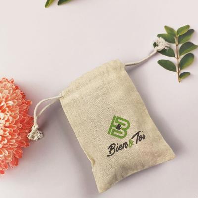 China Custom Eco-Friendly Logo Eco Canvas Printed Cotton Dust Bag Canvas Suction String Drawstring Bag for sale