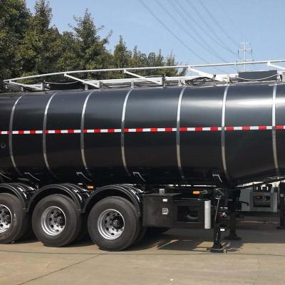 China Bitumen Transport Sinoroader 3 Axles Heated Asphalt Bitumen Transport Insulated Tankers for sale