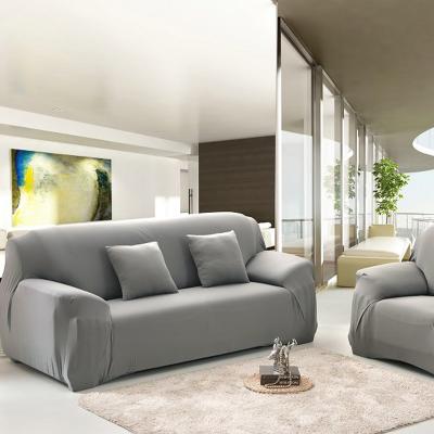 China Simple Amazon Best Selling Spandex Sofa Cover Solid Color Anti Slip Solid Sofa Cover Four Seasons Universal With Armrest Sofa Cover for sale