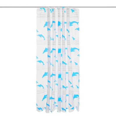 China New Arrival PEVA Bathroom Divider Waterproof Thickened Fabric In Shower Curtain Household Viable Pattern Bathroom Dolphin for sale